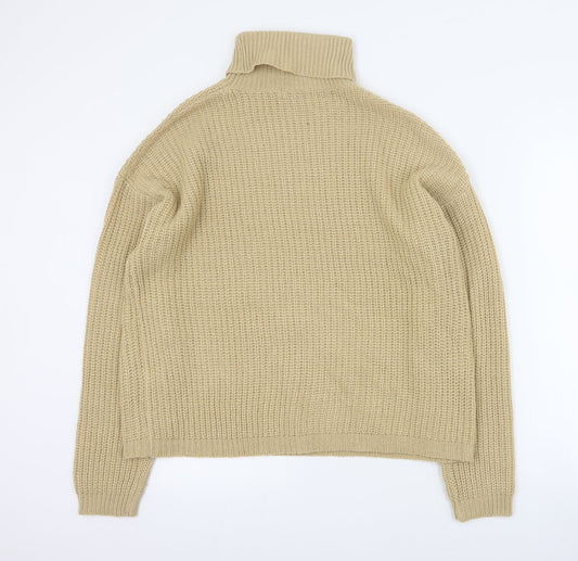 Womens UK Size M In the Style Brown Pullover Jumper