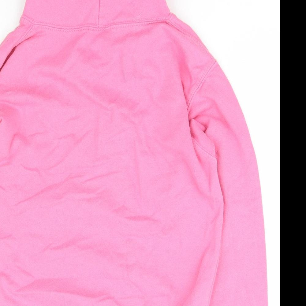 Just Hoods Girls Pink Polyester Pullover Hoodie Size 9-10 Years Pullover - Eat sleep repeat