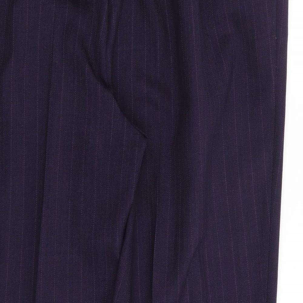 Womens UK Size 37 in Preworn Regular Fit Purple Trousers