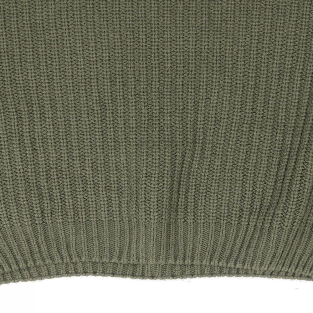 Primark Womens Green Crew Neck Acrylic Pullover Jumper Size S