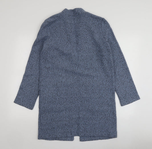 TU Womens Blue V-Neck Polyester Cardigan Jumper Size S