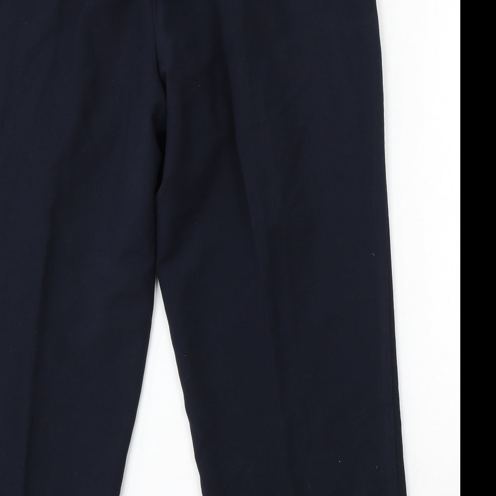 Womens UK Size 18 Mia Moda Regular Fit Blue Trousers