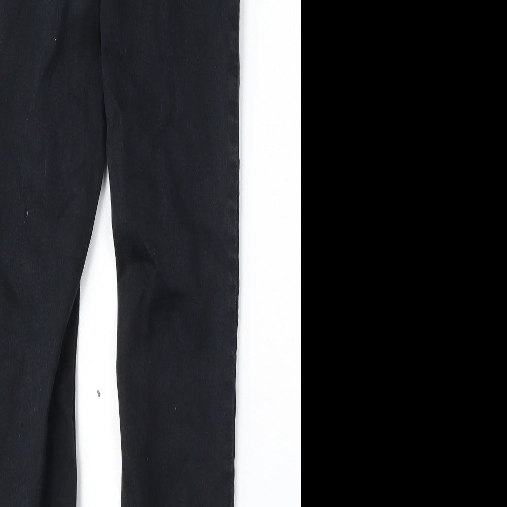 NEXT Womens Blue Lyocell Skinny Jeans Size 8 L28 in Regular Button
