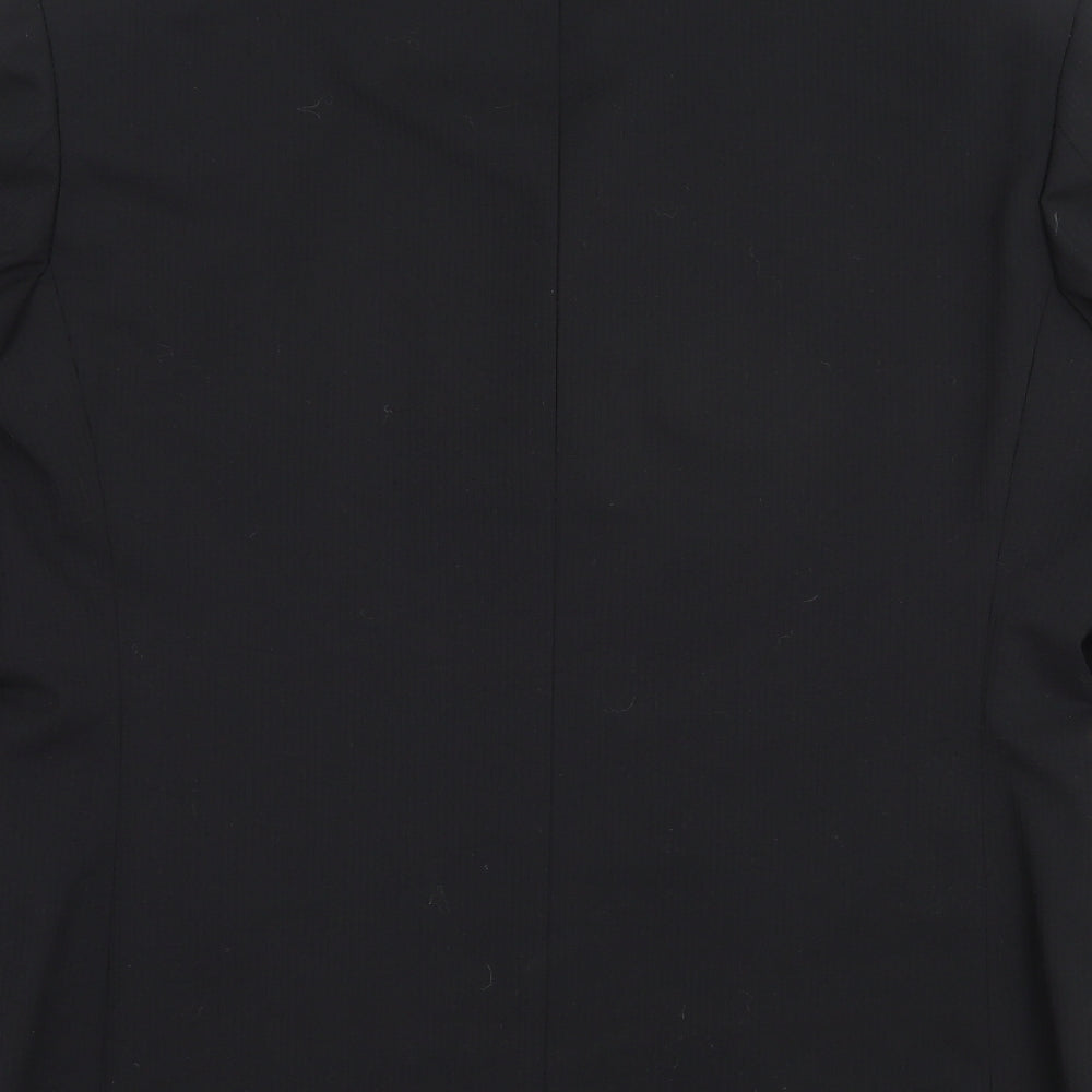 Mens UK Size 38 River Island Regular Black Suit Jacket