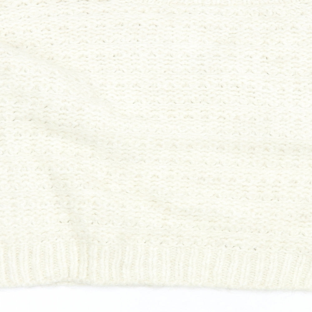 Womens UK Size L Topshop Ivory Pullover Jumper