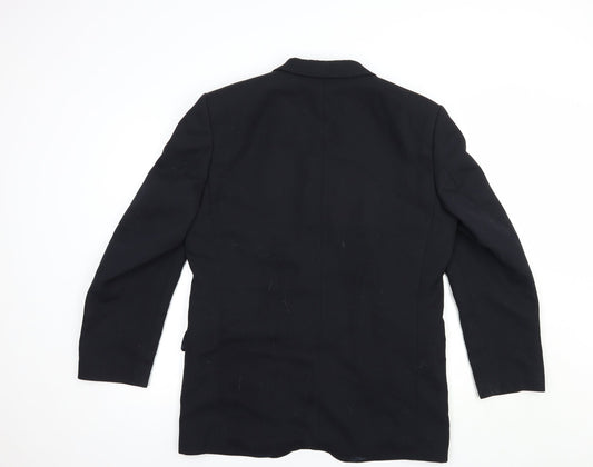 Mens UK Size 40 Hugo James Regular Black Suit Jacket