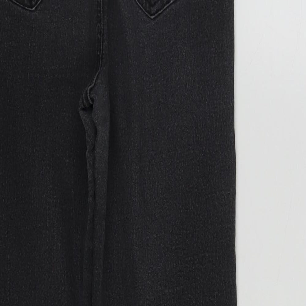 F&F Womens Black Cotton Jegging Jeans Size 10 L27 in Regular