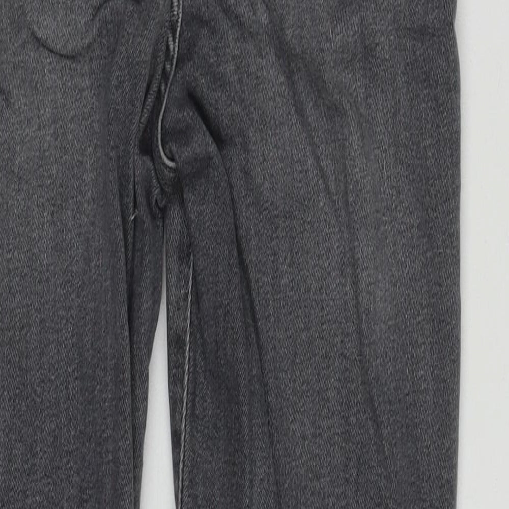 NEXT Womens Grey Cotton Skinny Jeans Size M L26 in Regular Zip