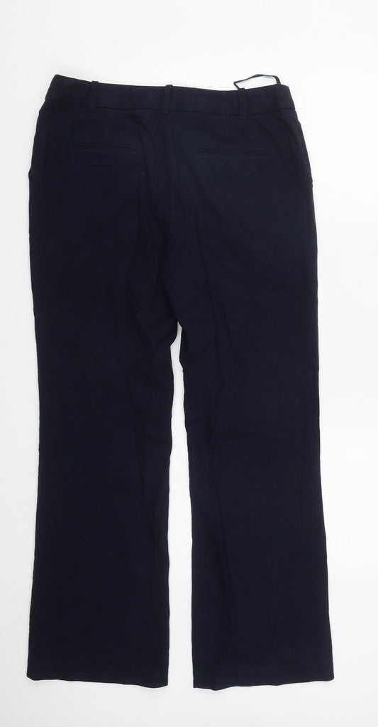 Womens UK Size 12 NEXT Regular Fit Blue Trousers
