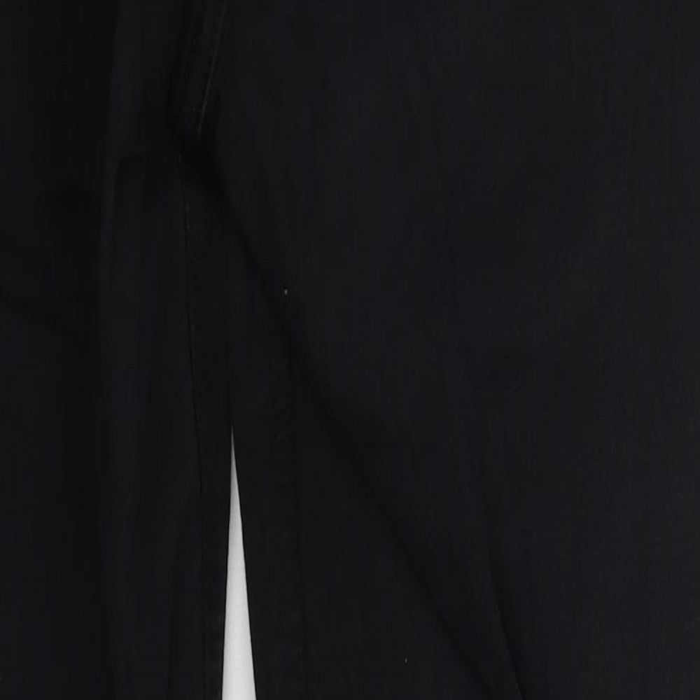 Topshop Womens Black Cotton Skinny Jeans Size 30 in L27 in Regular Button