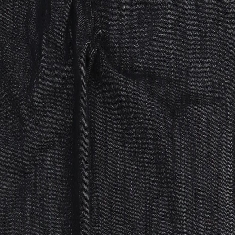 D&F Womens Black Cotton Skinny Jeans Size 10 L26 in Regular Button