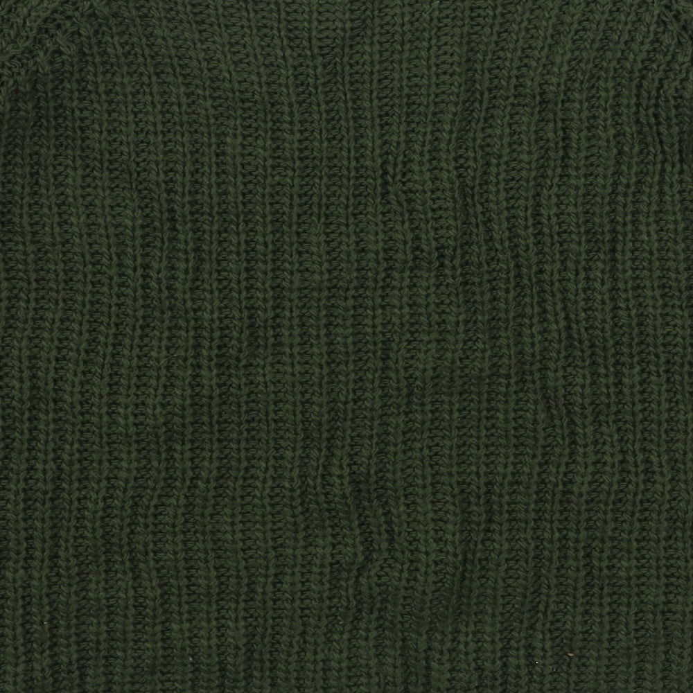 Womens UK Size M Preworn Green Pullover Jumper