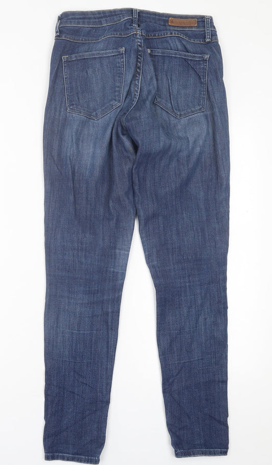 H&M Womens Blue Cotton Skinny Jeans Size 28 in L30 in Regular Button