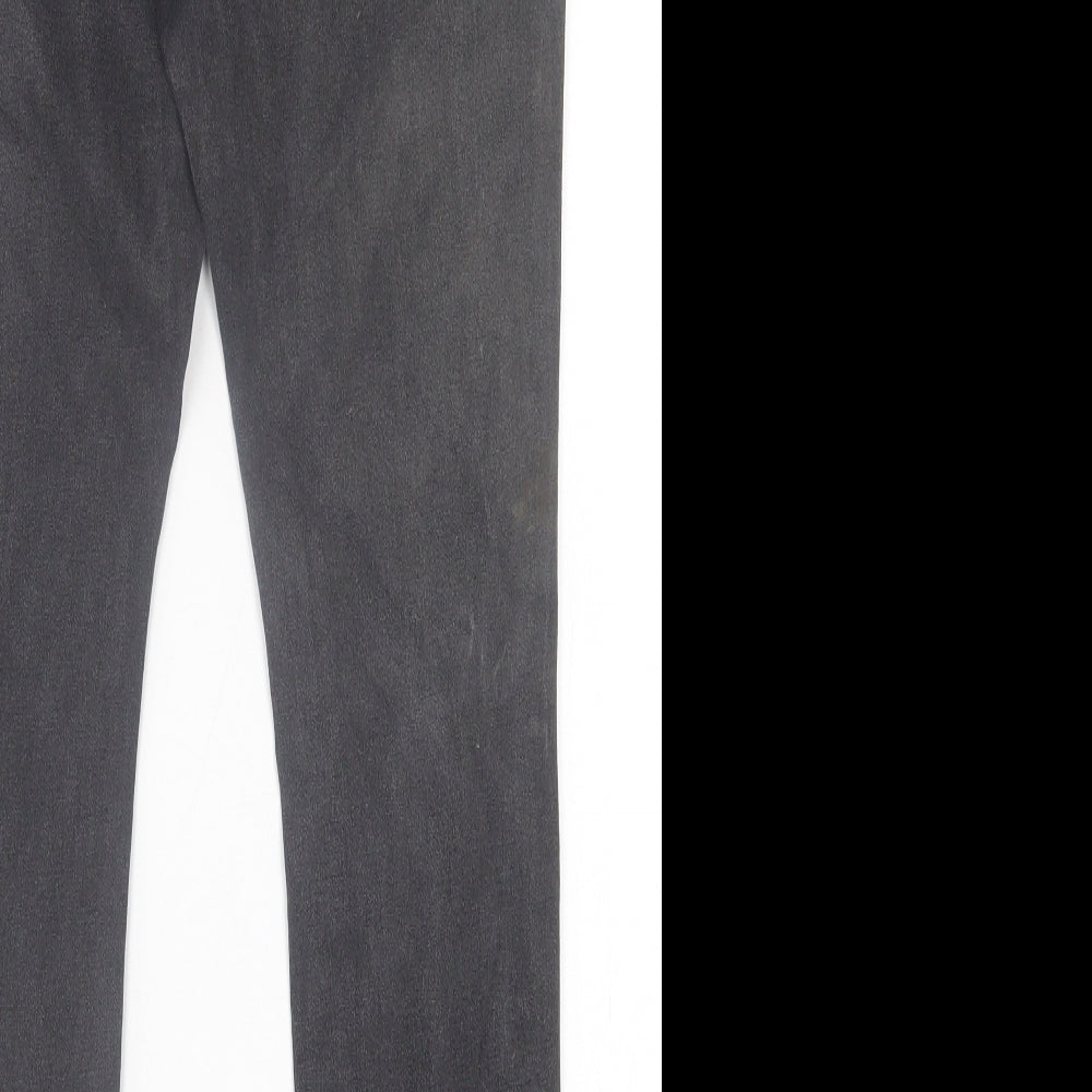 Cotton On Womens Black Cotton Skinny Jeans Size 12 L27 in Regular Button