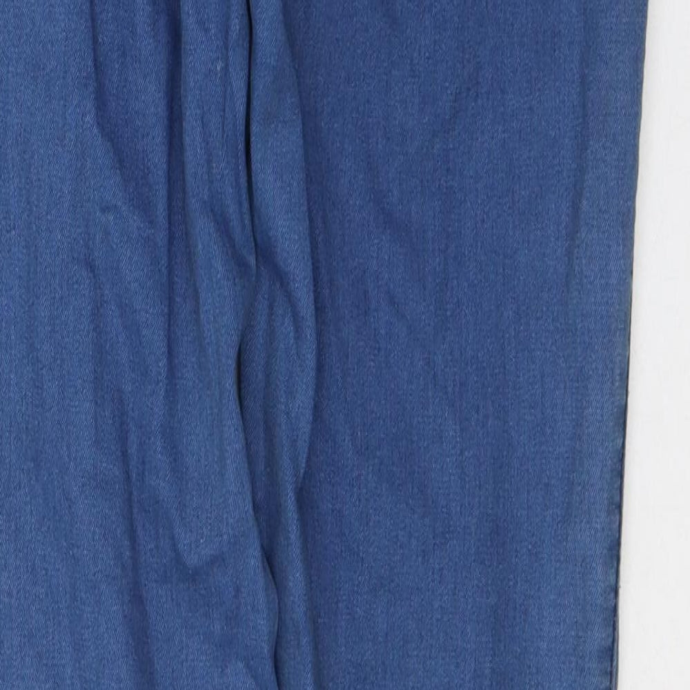 Denim & Co. Womens Blue Cotton Jegging Jeans Size 10 L33 in Regular Button