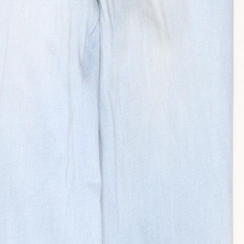 Denim & Co. Womens Blue Cotton Skinny Jeans Size 8 L26 in Regular Button