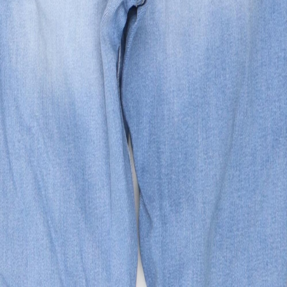 Denim & Co. Womens Blue Cotton Skinny Jeans Size 10 L27 in Regular Button