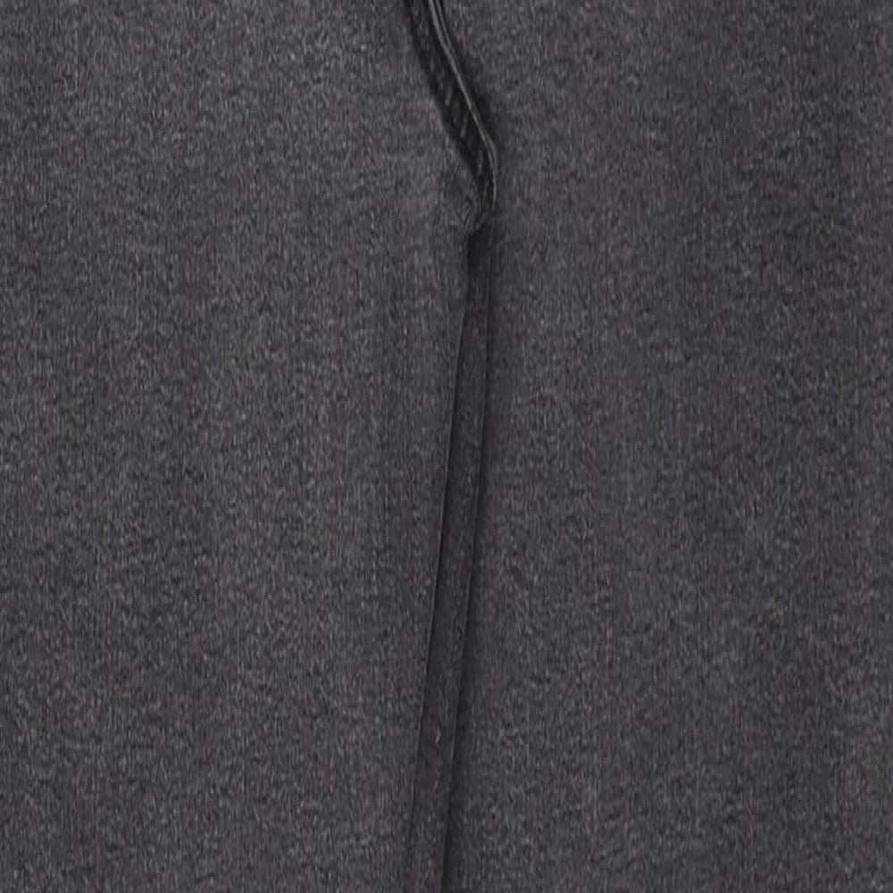 Denim & Co. Womens Grey Cotton Skinny Jeans Size 14 L27 in Regular Button