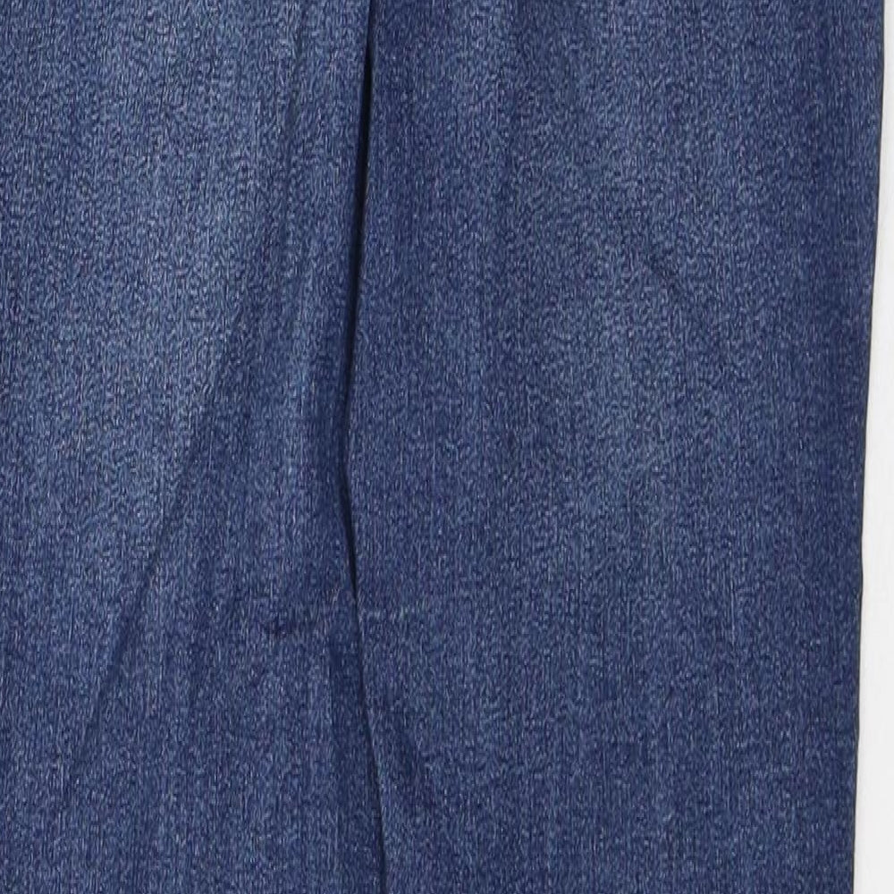 Divided by H&M Womens Blue Cotton Skinny Jeans Size 8 L29 in Regular Button