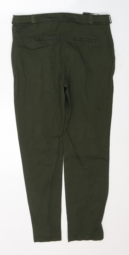 Womens UK Size 8 Dorothy Perkins Regular Fit Green Trousers