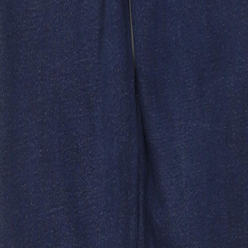 Denim & Co. Womens Blue Cotton Skinny Jeans Size 6 L30 in Regular Button