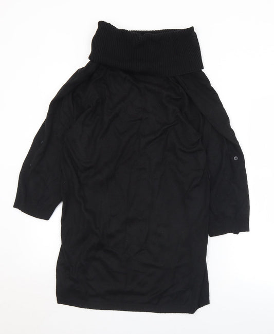 Womens UK Size 14 Papaya Black Pullover Jumper