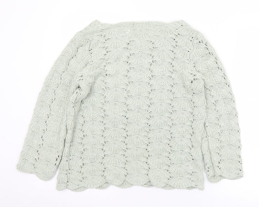 Womens UK Size 14 Matalan Green Pullover Jumper
