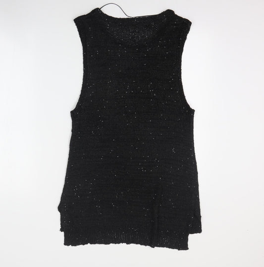 Innocence Womens Black Polyester Basic Tank Size 12 Round Neck