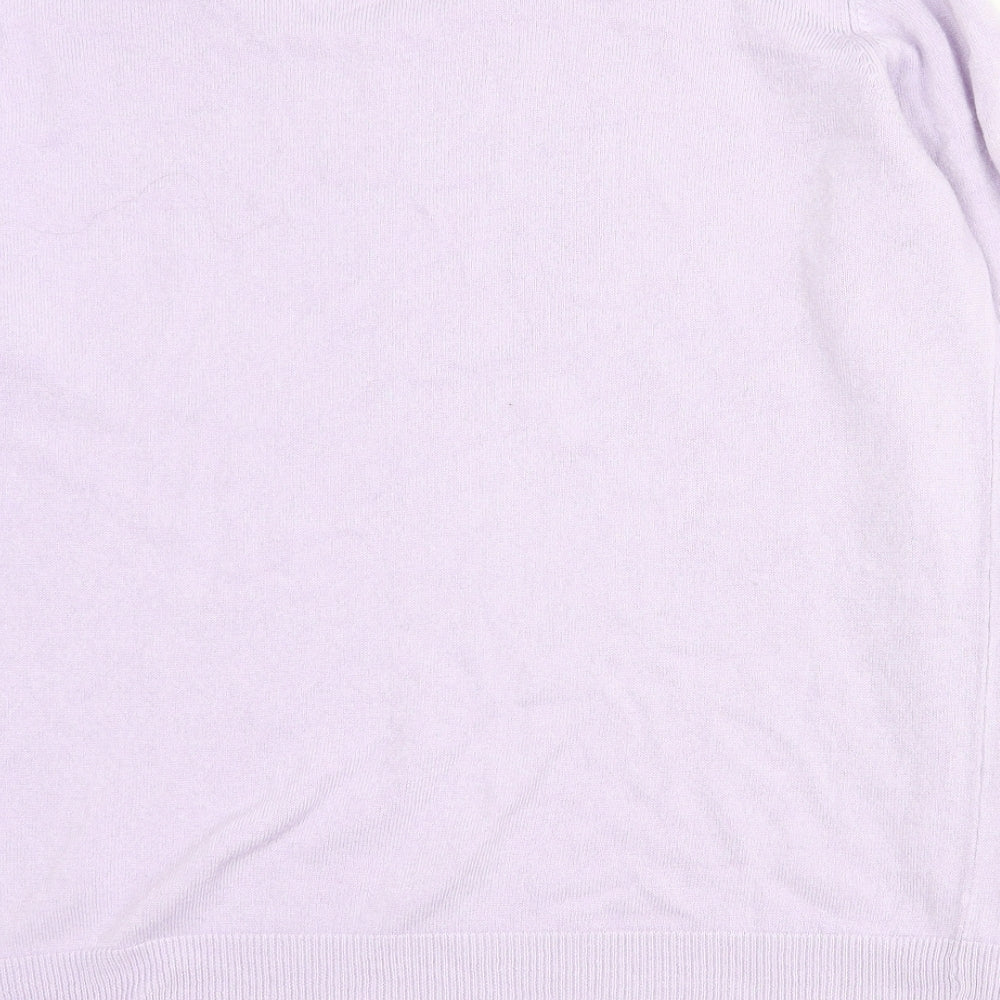 Womens UK Size 16 Essentials Purple Pullover Jumper