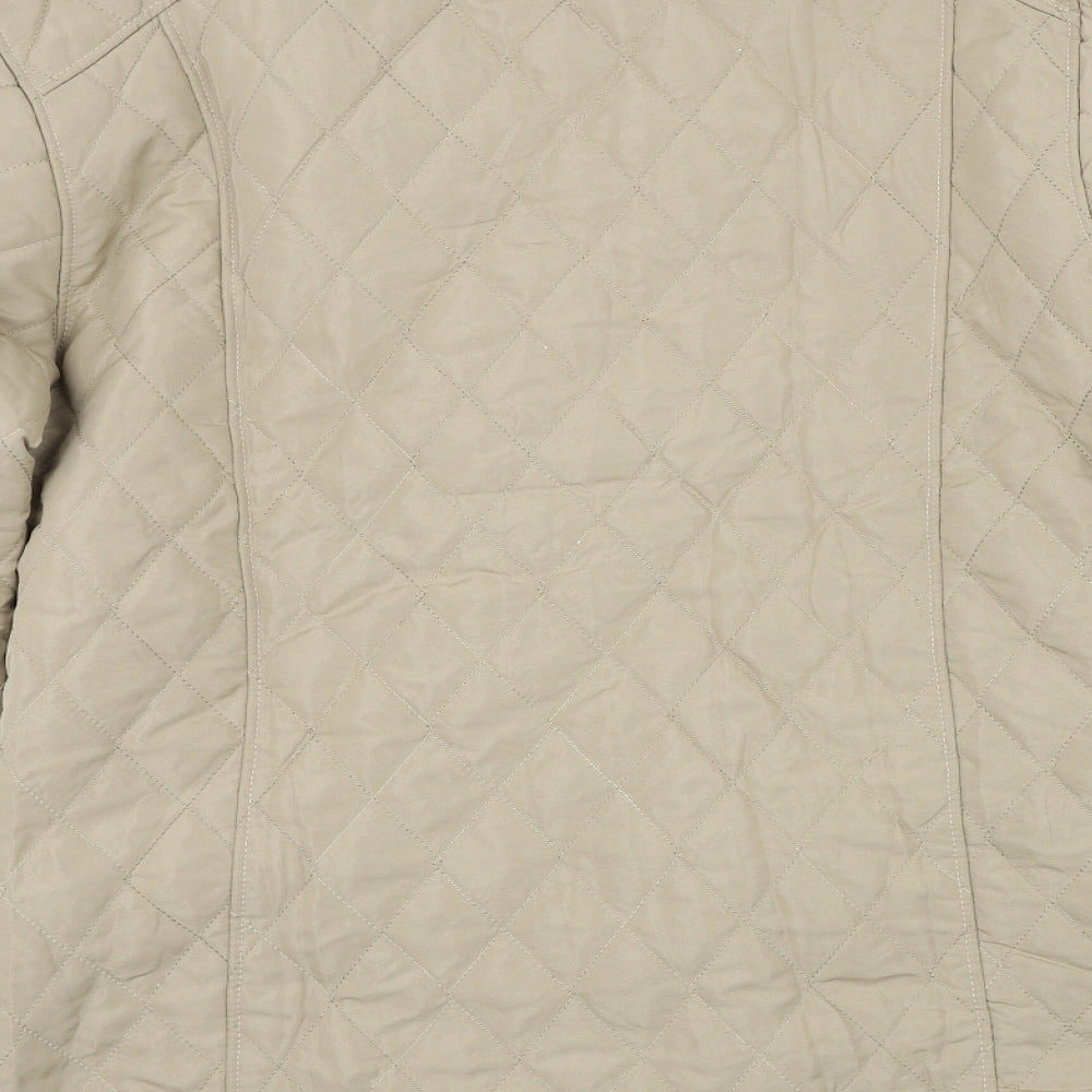 Womens UK Size XL Urban Diva Beige Quilted Coat