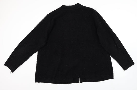 Womens UK Size XL BM collection Black Full Zip Jumper