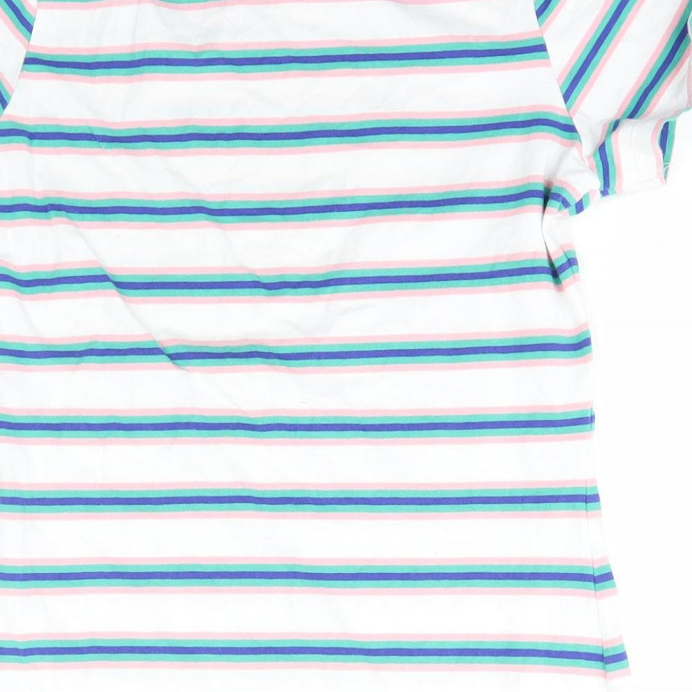 Womens UK Size S Dunnes Stores Multicoloured Basic T-Shirt
