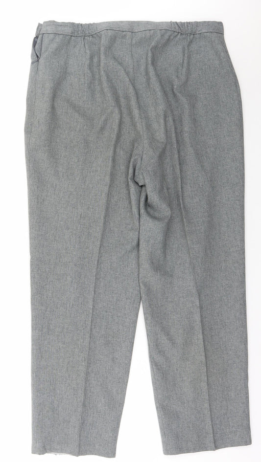 Womens UK Size 18 Marks and Spencer Regular Fit Green Trousers