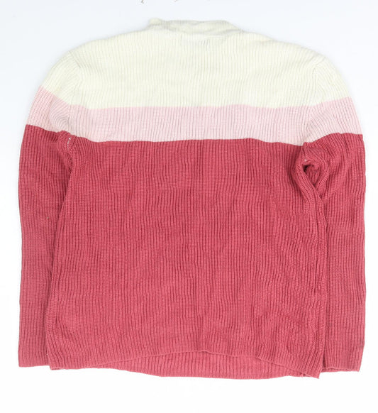 Womens UK Size L Pure & Natural Multicoloured Pullover Jumper