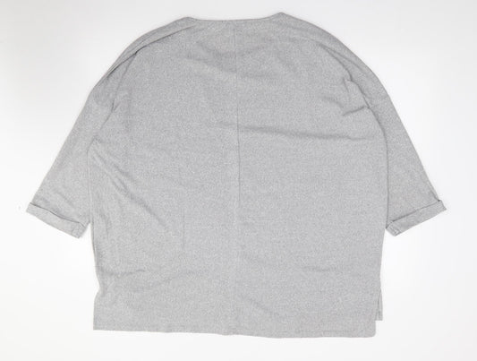 Womens UK Size L New Look Grey Pullover Jumper