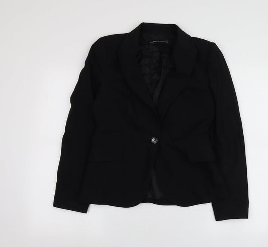 Womens UK Size 38 Zara Black Jacket