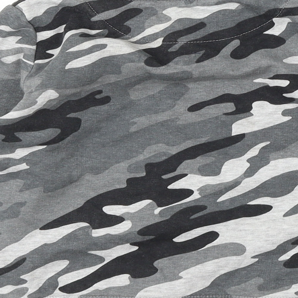 Pep & Co Boys Grey Camouflage Cotton Pullover Sweatshirt Size 5-6 Years