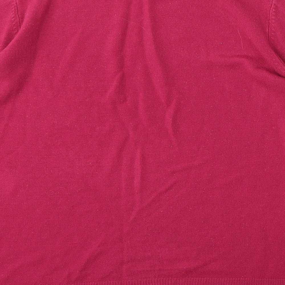 Womens UK Size 14 Marks and Spencer Purple Pullover Jumper