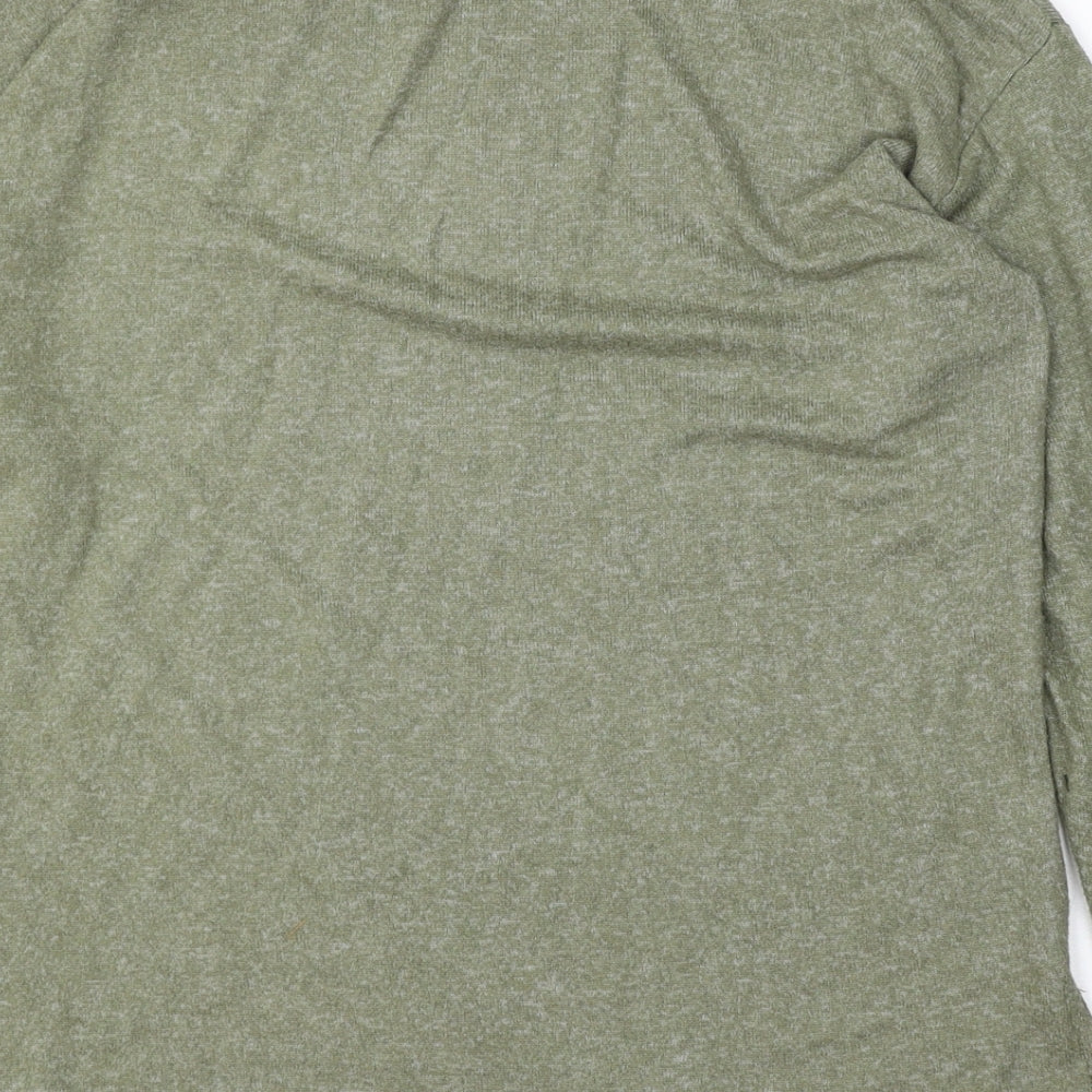 George Womens Green Round Neck Viscose Pullover Jumper Size S