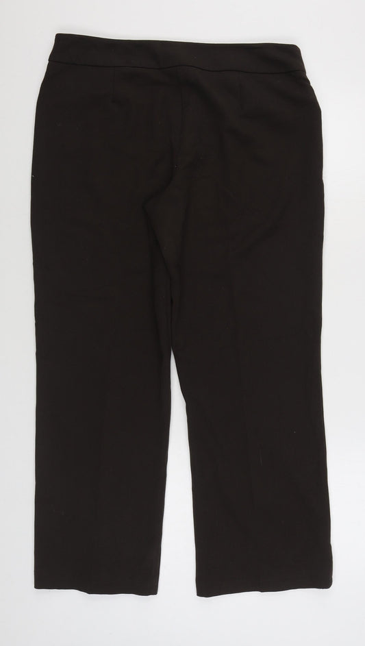 Womens UK Size 14 BHS Regular Fit Brown Trousers