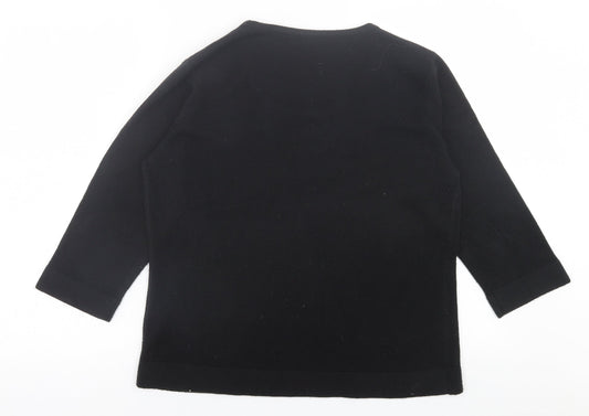 Womens UK Size M bm Black Pullover Jumper