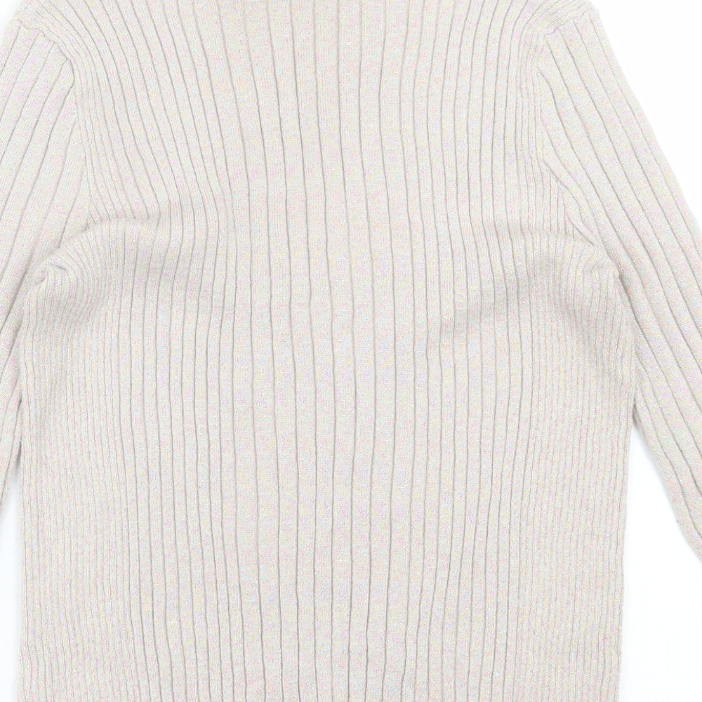 Atmosphere Womens Pink High Neck Viscose Pullover Jumper Size 14