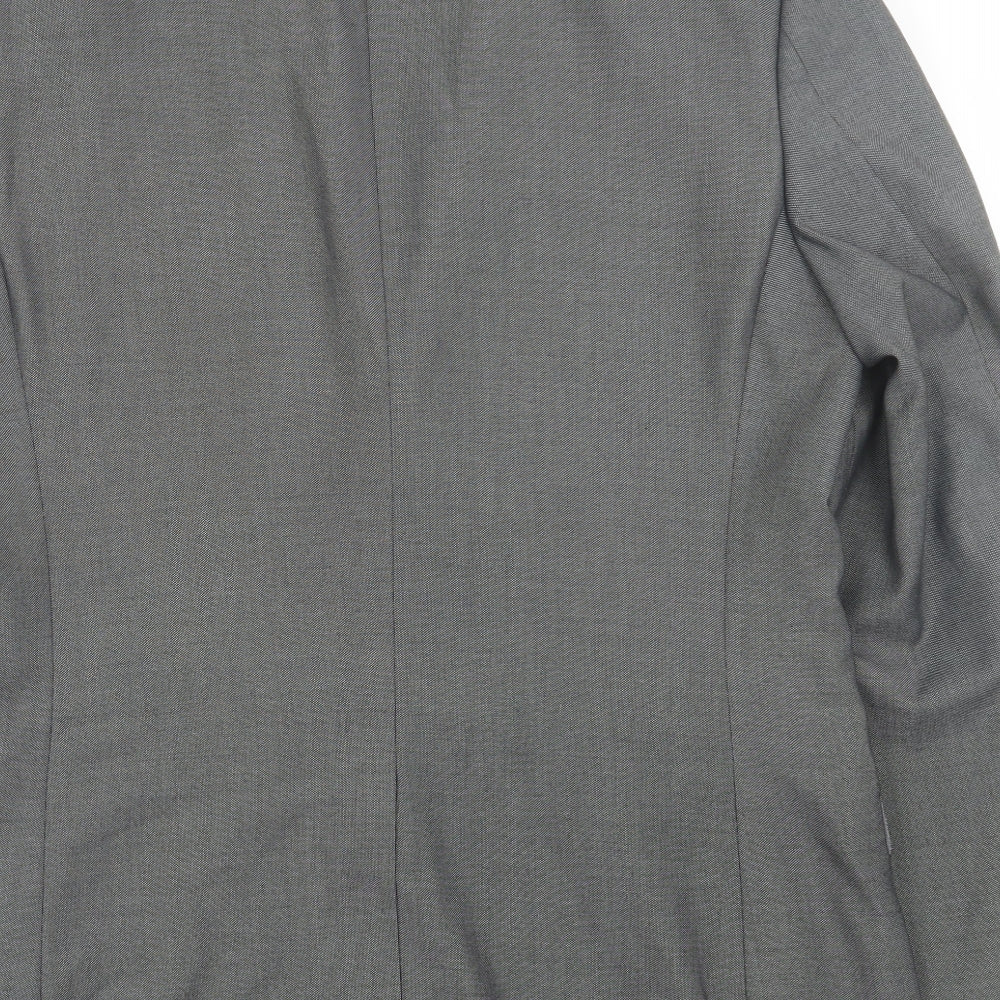 George Mens Grey  Polyester Jacket Suit Jacket Size 38