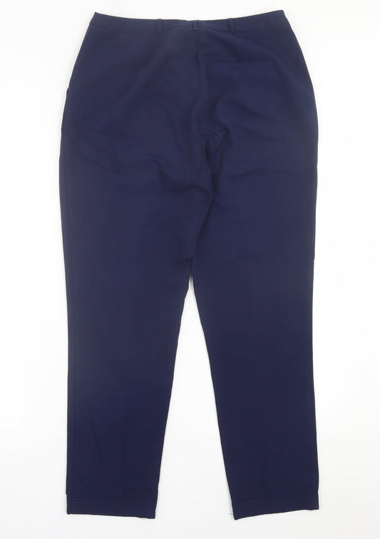 Womens UK Size 12 ASOS Regular Fit Blue Trousers