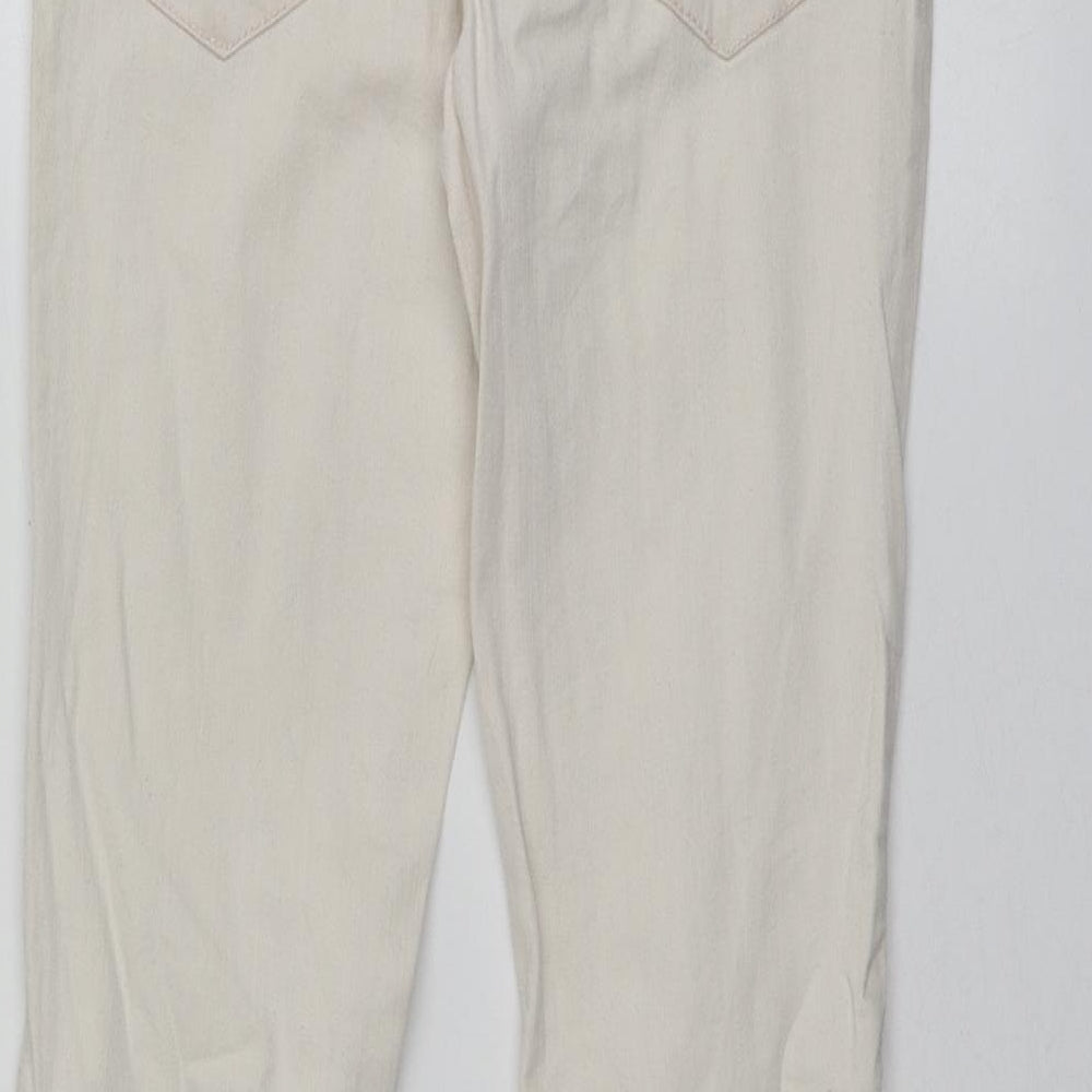 NEXT Girls Pink Cotton Skinny Jeans Size 12 Years L26 in Regular