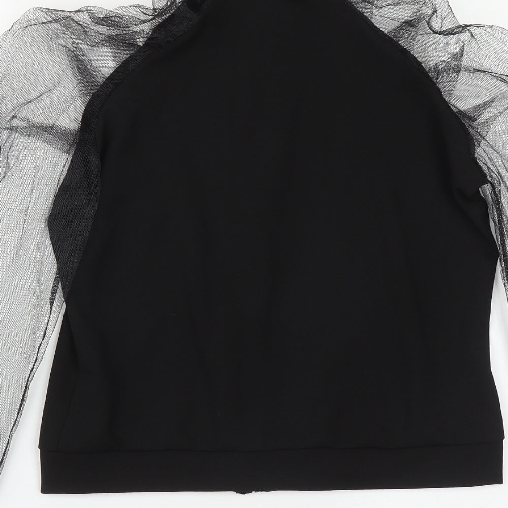 I SAW IT FIRST Womens Black Polyester Basic Blouse Size XS High Neck