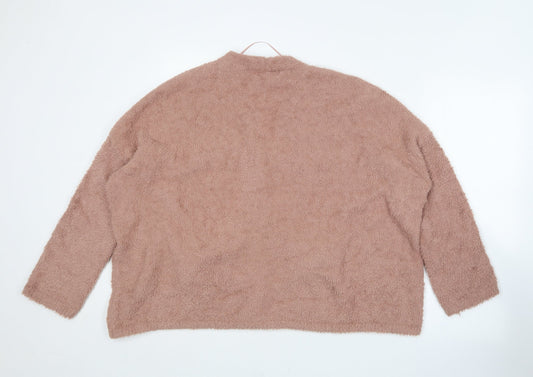 Womens UK Size M Pull&Bear Pink Cardigan Jumper