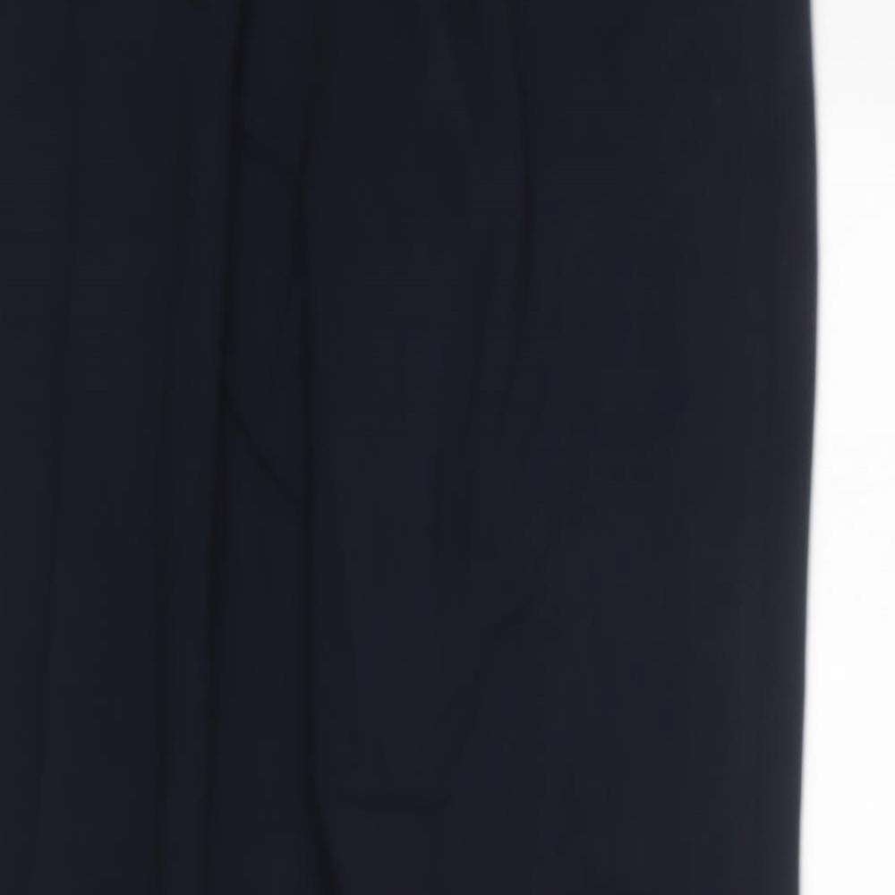 Womens UK Size 12 Marks and Spencer Regular Fit Dress Pants Blue Trousers