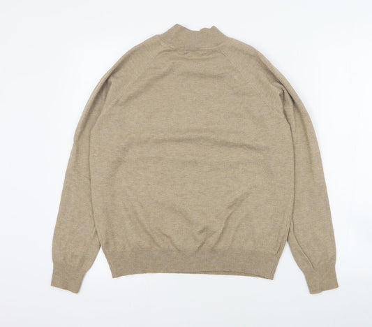 Primark Womens Brown High Neck Polyester Pullover Jumper Size M
