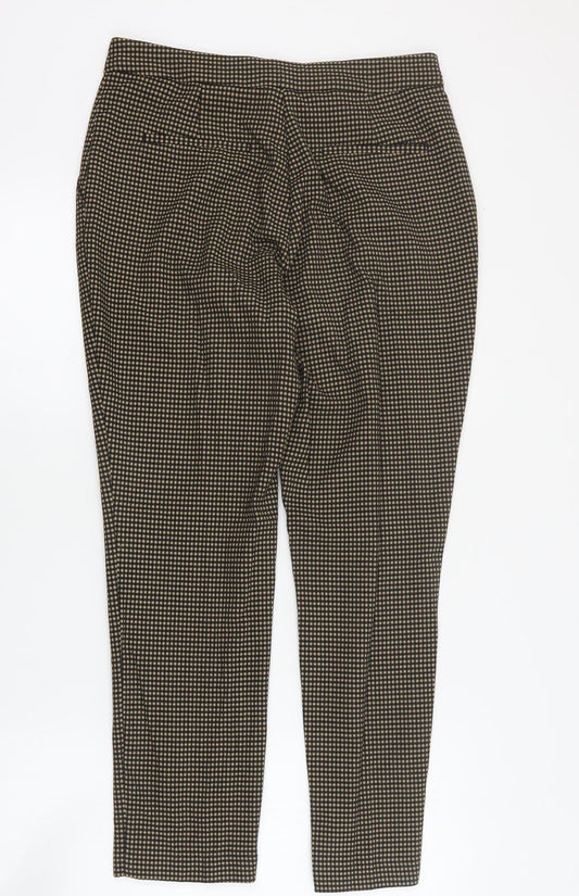 Womens UK Size 12 Marks and Spencer Regular Fit Carrot Brown Trousers